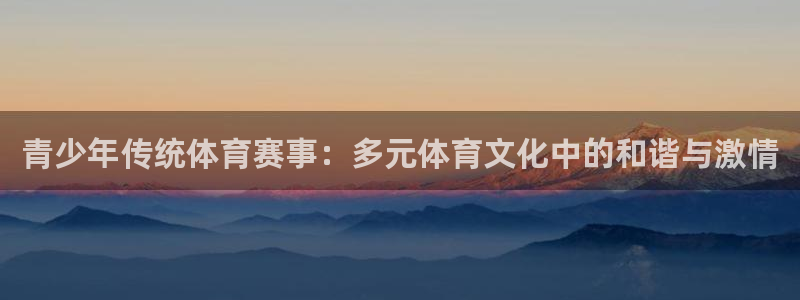 青少年传统体育赛事：多元体育文化中的和谐与激情